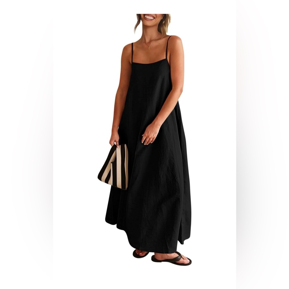 Women’s Black Sleeveless Maxi Dress